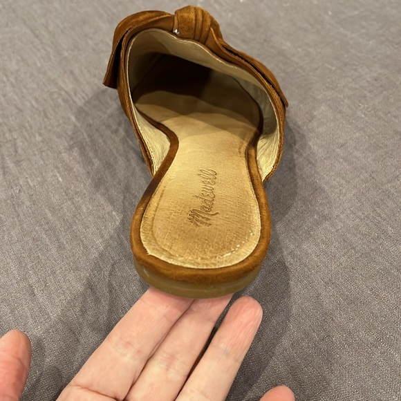 Madewell Remi Suede Bow Mule - rust - Picture 5 of 16